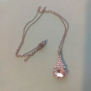 Teardrop Cubic Zirconia Necklace